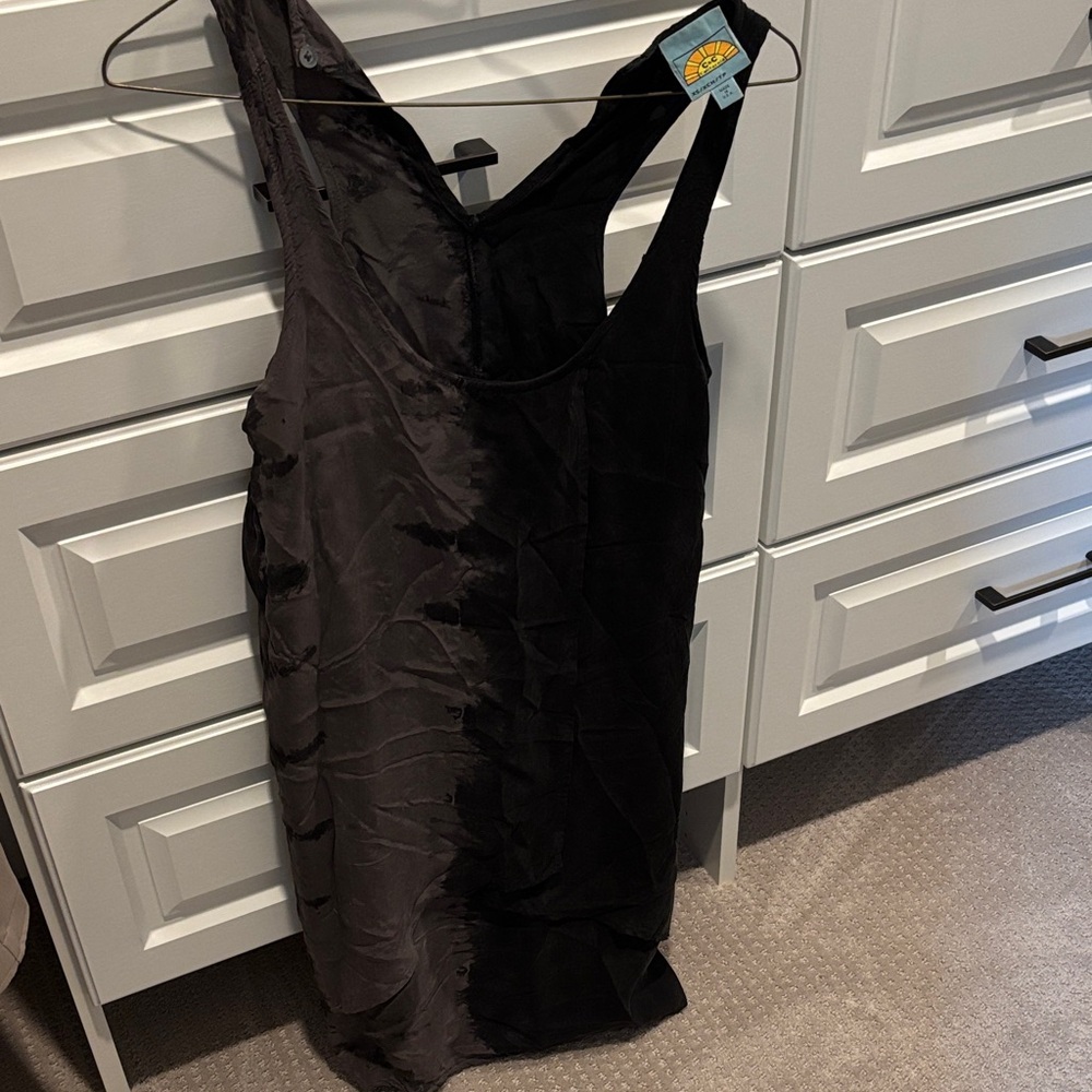 C&C California Black Black and Grey Slip Dress